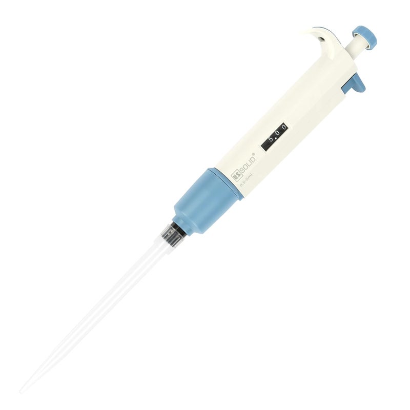 U.S. Solid 0.5-5 ml Single Channel Pipette - Adjustable Scientific Micropipette High Accuracy Pipettor - Image 1